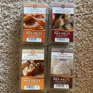 Fall Scented Wax Melts Lot - Pumpkin Brûlée, Warm Apple Pie, Banana Nut Bread